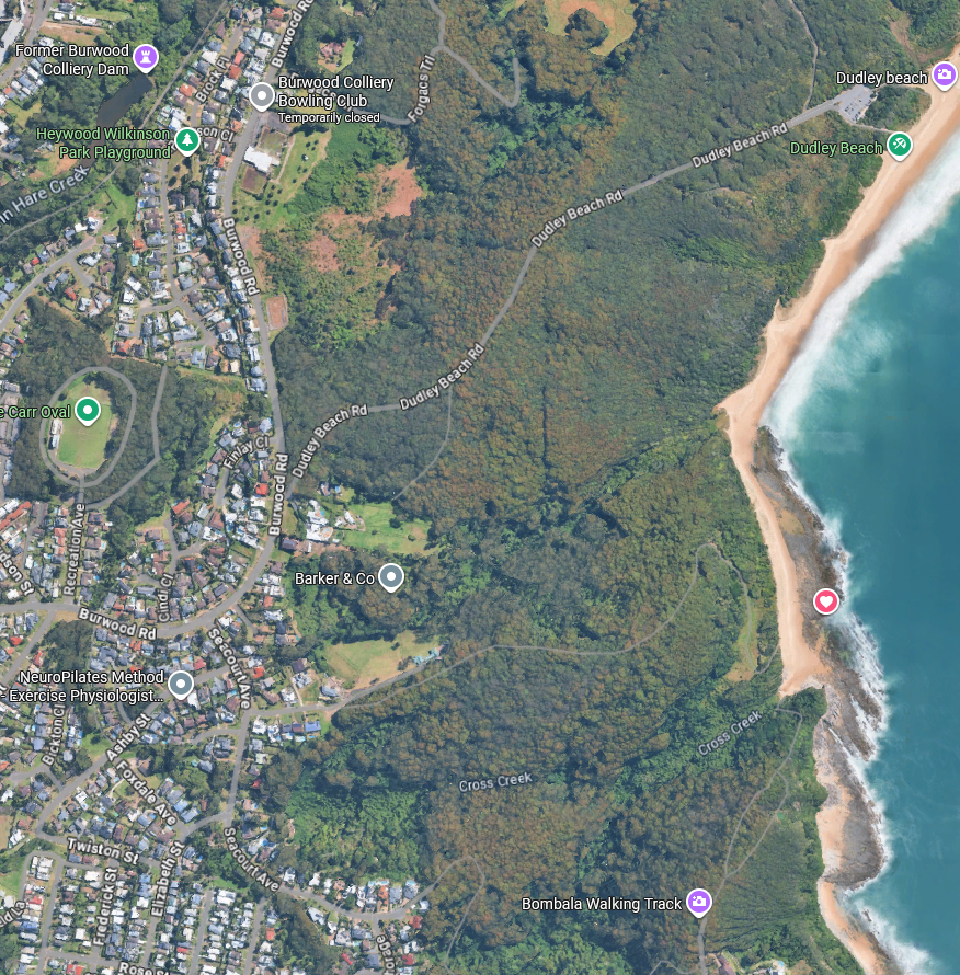 Map showing the location of Hugh's ashes